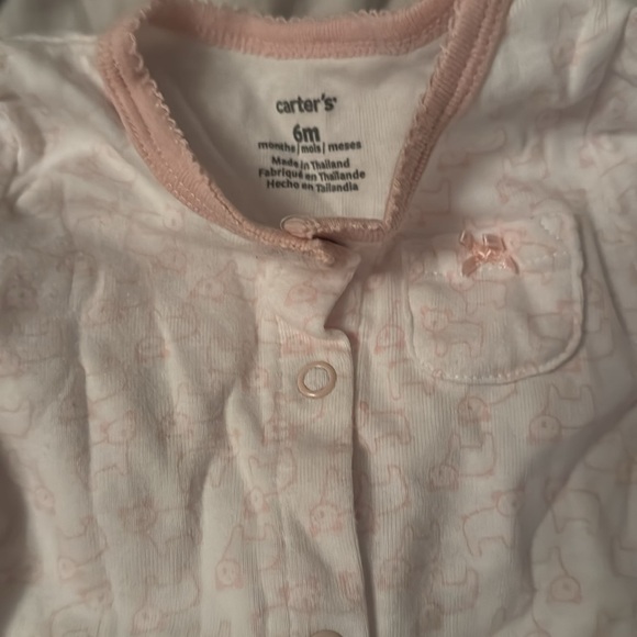Carter's Pink and White Kids Pajama Set - Picture 2 of 2